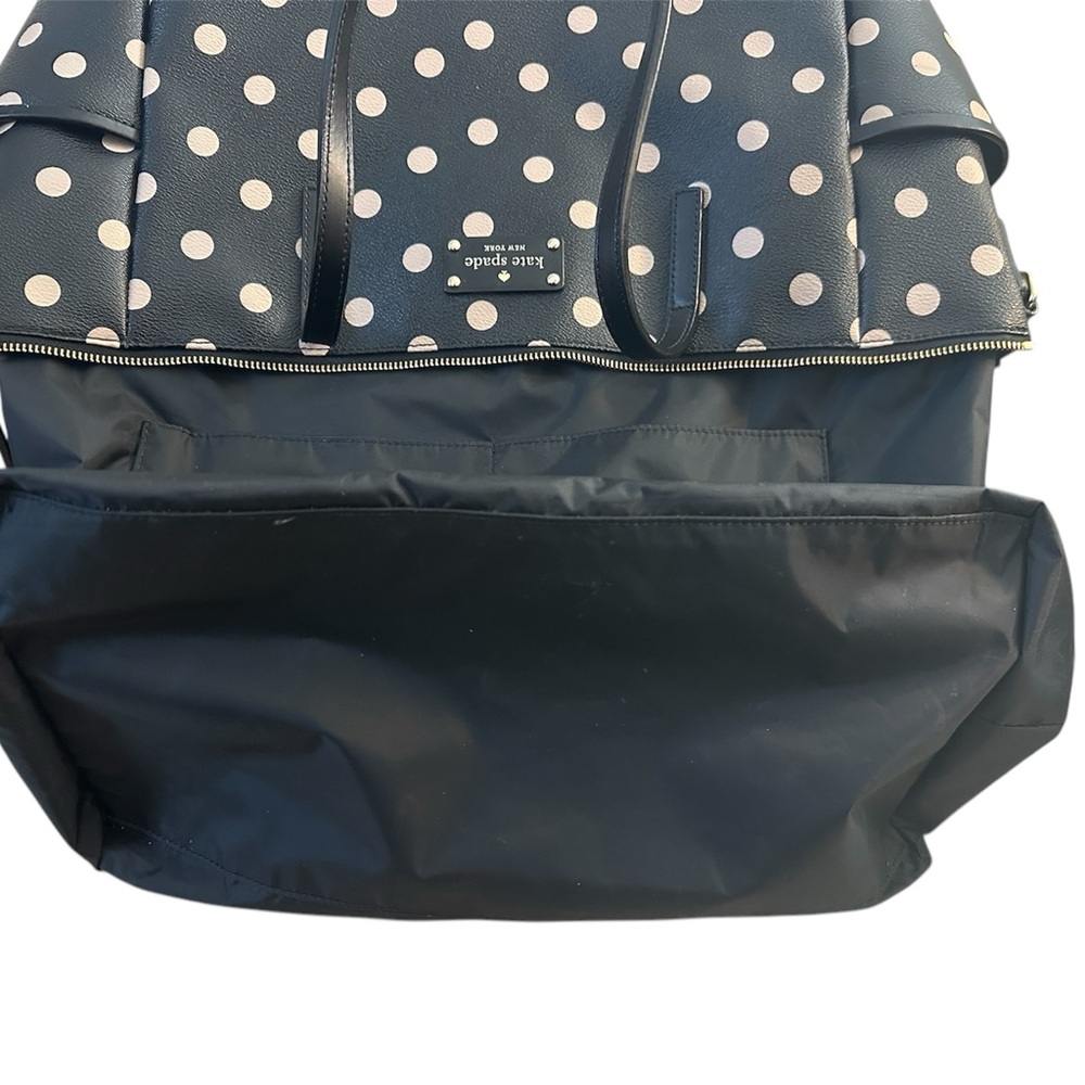 EUC Kate Spade Wellesley Printed Adaira Baby Bag (Black/Decobeige) with Strap - Picture 11 of 14